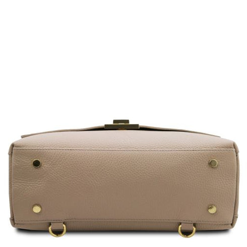 Silene - Leather convertible backpack handbag